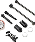 C-CVD Upgrade Kit For Slash Nitro Rustler And Stampede RC Trucks With Dual CVD Bones Axles and accessories shown