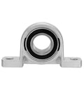 Front view of Two Pack 25mm Zinc Alloy Inner Ball Mounted Pillow Block Insert Bearing KP005 for CNC Machines