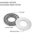 Beefy Heavy Duty Thrust Needle Roller Bearings With Washers Set 12mm Bore 26mm Outer Diameter 2mm Thick 10 Pieces Chrome Steel