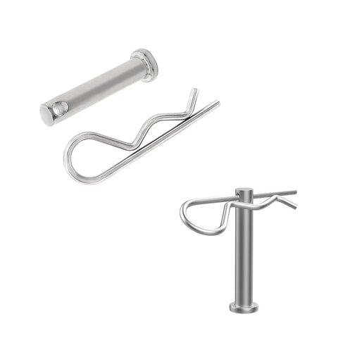 Ultimate M8 Clevis Pin And M3 R Clip Set With Six M3 X 60mm R Clips And Six M8 Flat Head Pins In 8mm 20mm And 45mm For Cars Trucks Lawn Mowers