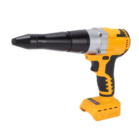 Get A Crazy Powerful 20v Cordless Rivet Tool Kit With Brushless Motor High Torque And Led Light For Tight Spaces That Makes Long Work Sessions Easy Slay Your Projects Without Any Cords Getting In The Way Today Right Now. cordless rivet tool, yellow and black