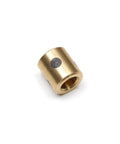 Workhorse Grade Carbon Steel Bronze Sleeve Bearing 3mm Bore 5mm OD 5mm Length Oil Free Bushing displayed from side angle.
