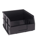 Heavy Duty Stackable Shelf Bins Organizer Set 12 x 11 x 7 Inches 6 Pack Raised Front Opening