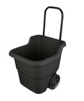 Heavy Duty 15 Gallon Rolling Garden Cart With Retractable Handle And 7 Inch Wheels For Outdoor Yard Work A Real Workhorse