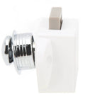 Side view of Push Button Latch Set for Cabinets and Drawers, Zinc Alloy Keyless Cupboard Locks Pack of 5, Fits 14 to 16mm Door Thickness