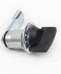 Offset Cam Lock With Thumb T Handle For Safebox And File Cabinets, Easy Grip Security Lock, Zinc Alloy Black Painted Finish, 32.5mm Diameter, One Piece - side view.