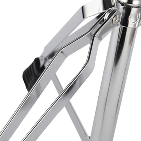 Close-up of the double-braced frame of the Universal Drum Throne With Hella Comfortable Rounded Seat and height adjustment feature.