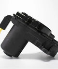 Rear wheel parking actuator, black plastic housing with yellow plug, automotive part