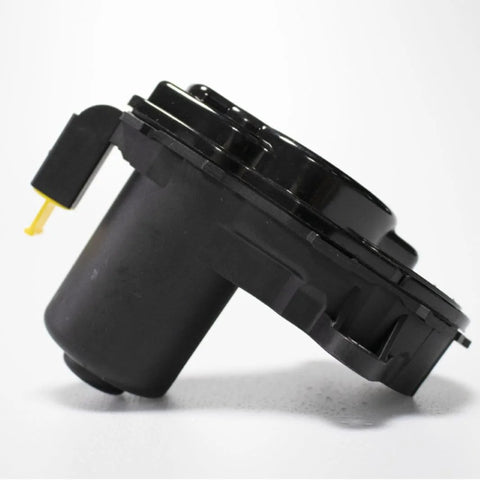 Rear wheel parking actuator, black plastic housing with yellow plug, automotive part