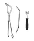 3 Piece Car Drum Brake Tool Kit With Spring Compressor Brake Spoon And Double Ended Pliers For Universal Automotive Drum Repair Set