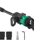 1 Inch Air Impact Wrench Kit Pumping Out 2211 Ft Lbs Beast Mode Torque With Twin Hammer Pneumatic Build and accessories.