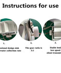 Instructions for use with diagrams of 50W Micro Hydroelectric Generator Water Turbine Portable Mini Hydro Power Station details.