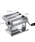 Level Up Your Kitchen Game With This No Sweat Hand Cranked Noodle Maker And Multi Function Dough Roller Press, stainless steel, 19.6cm, 12.5cm.
