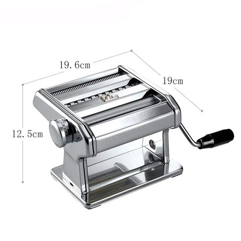 Level Up Your Kitchen Game With This No Sweat Hand Cranked Noodle Maker And Multi Function Dough Roller Press, stainless steel, 19.6cm, 12.5cm.