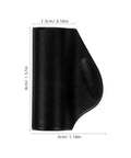 Steam Wand Rubber Insulation Sleeve For Espresso Machine Heat Resistant Cover, dimensions shown in cm and inches.