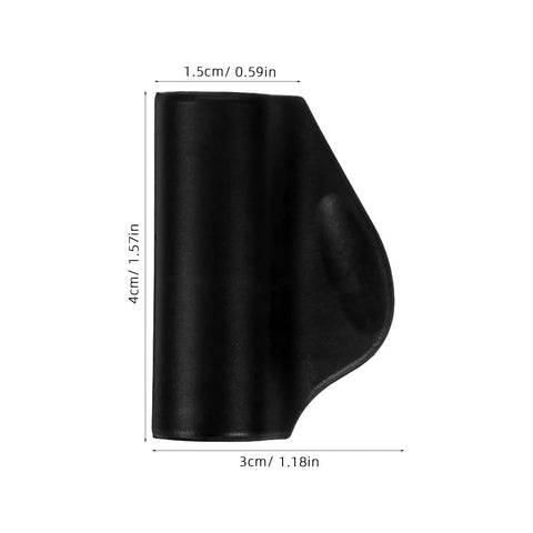Steam Wand Rubber Insulation Sleeve For Espresso Machine Heat Resistant Cover, dimensions shown in cm and inches.
