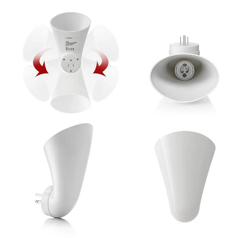 Plug In Wall Sconce Uplighter With GU10 Spotlight Wash Light featuring touch button base, rotates for ambient glow