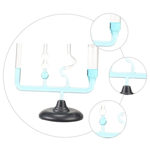 Physics Experiment Equipment Mechanics Kit For Classroom Lab Science Teaching Hands On Demonstration Set With Glass Apparatus And Liquid Pressure Demonstrator close-up details.