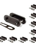 C2060 Conveyor Roller Chain Connecting Link Set 10 Pack Beefy Carbon Steel 1.5 Inch Pitch Fits C2060 Chain