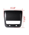 Sharp Matte Carbon Fiber Rear Air Vent Shields Plus Center Console Armrest Pads For Tesla Model Y And Model 3 8 1/8" x 7 1/16" size