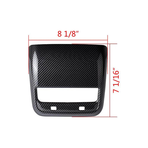 Sharp Matte Carbon Fiber Rear Air Vent Shields Plus Center Console Armrest Pads For Tesla Model Y And Model 3 8 1/8" x 7 1/16" size