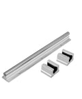 Linear Rail Set With Aluminum Guide And Two Blocks, SBR10/12 Compatible, 250mm To 1000mm Lengths, Smooth Low Friction Movement, High Rigidity For Reliable Long Hours Of Use Ideal For Precision Projects And Heavy Use, rail and blocks