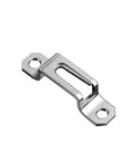 50 Piece Set Invisible Two In One Connector Screws Hidden Cabinet Wardrobe Fasteners Stainless Steel Slide Lock Hardware for Laminated Wood Assembly, metal connector view.