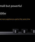 Pretty Sweet No Fuss Movable Track Socket Power Strip With Punch Free Wall Mounting And Smart Switch Guard For Kitchens featuring three outlets