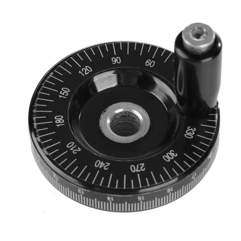 Top Tier Solid Bakelite Milling Handwheel Handle 63mm Replacement Part for Heavy Duty Industrial Machinery Tools With Durable Ergonomic Grip Design, black