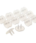 Plastic Baby Safety Outlet Plug Covers 12 Pack For Quick Home Childproofing Easy To Install No Tools Required Keeps Curious Toddlers Safe While You Chill At Home