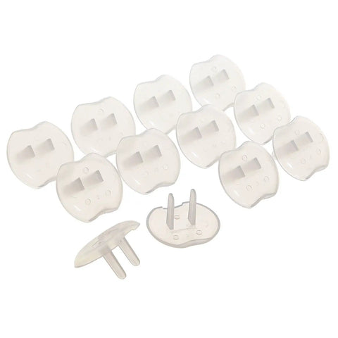 Plastic Baby Safety Outlet Plug Covers 12 Pack For Quick Home Childproofing Easy To Install No Tools Required Keeps Curious Toddlers Safe While You Chill At Home