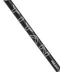 Sleek Black Golf Shaft For Driver And Fairway Wood With Adapter Plus Grip 60 Gram 6.5 Flex Low Launch Low Spin Build close-up view.