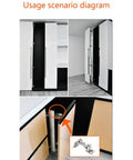 Usage scenario of 2-Pack 170 Degree Frameless Cabinet Hinges With Hidden Hydraulic Soft Close on modern cabinets.