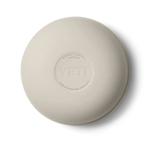 Double Wall Vacuum Insulated Stainless Steel Bowl With Lid 2 Quart Capacity Stackable Nestable Design top view with YETI logo