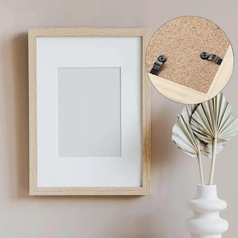 Picture frame turn buttons, 100-pack, metal bow-shaped with screws, black