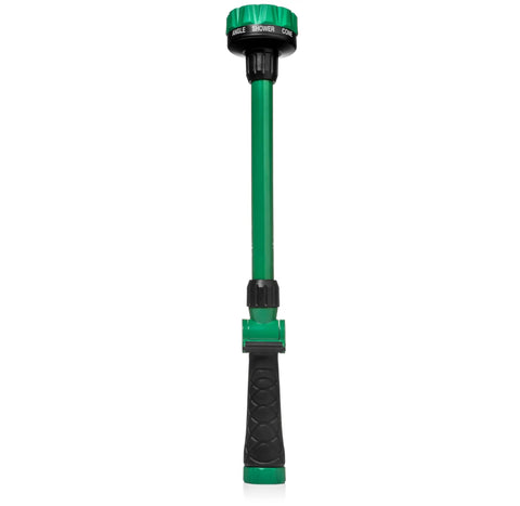 16 Inch Watering Wand For Garden Hose With Thumb Control Lever, 8 Pattern Spray, non-slip ergonomic grip