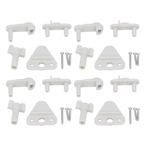 Gate Latch Kit Four Pack for ABS Pontoon Door Frames on Square Size Boats and Yachts Must Have RV Accessory