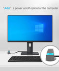 External PC Power Button Switch Cable 2 Meter Long ATX Desktop Computer Case Power On Off Controller For Motherboard And Case No Fuss Power Switch Cable For Convenient PC Power, monitor desk setup