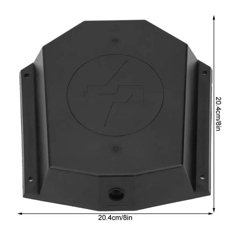 Hardcore Electric Skateboard Battery Case With Battle Ready Hard Shell And Quick Charge Port For Custom Longboard Rigs And Daily Street Grinding, 20.4cm size, black.