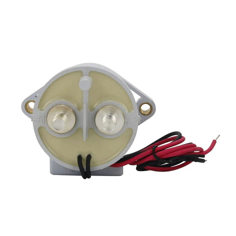 Heavy Duty Automotive Relay Contactors Rated 12 To 900 Volt DC Delivering 500 Amps Of Serious Juice mounted with wires visible.
