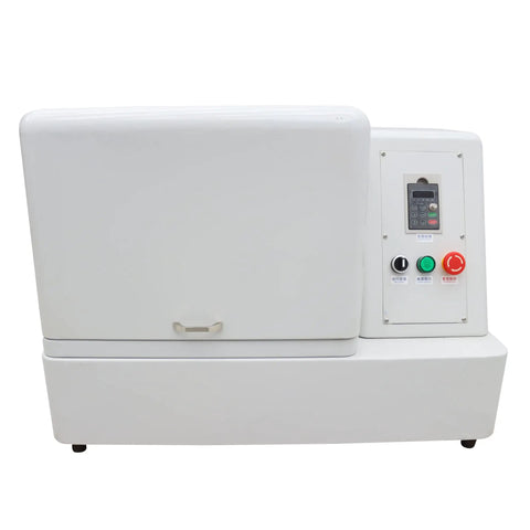 Front view of Planetary Ball Mill Machine For Lab Material Grinding With Four 1000ml Stainless Steel Jars 110V Pro Grade Horizontal Pulverizer.