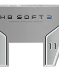 HB Soft 2 Putter Model 11 35 Inch Center Shafted With Oversized Grip Right Hand Silver Finish Speed Optimized Face