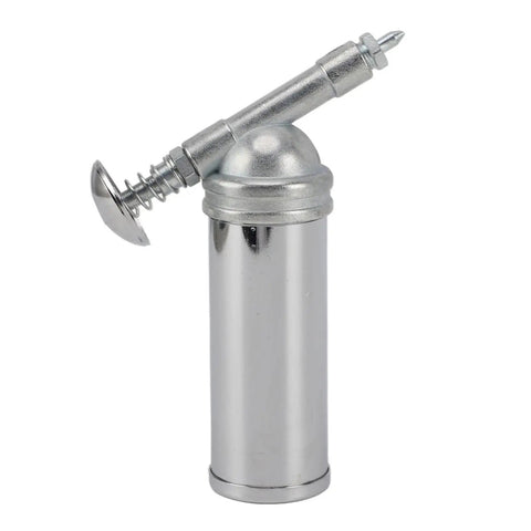 Heavy Duty Fabater Manual Oiler 80CC Stainless Steel Zinc Pump For Cars And Machinery One Handed Precision Oil Control Mess Free Application in silver finish.