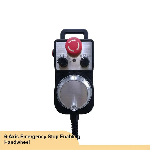 Electronic Handwheel Motion Control System For CNC Machining, 5V MPG Pendant, 6 Axis Handwheel With Emergency Stop and Incremental Positioning X1 X10 X100
