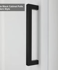 30 Pack Black Square Bar Cabinet Pulls Stainless Steel Modern Hardware For Kitchen And Bathroom Cabinets Center To Center Six And A Quarter Inch