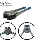 All In One Poly Strapping Kit With Tensioner And Sealer 3000 Feet Of Half Inch Polypropylene Mini Coil Includes 250 Seals sealer tool