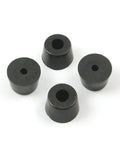 Premium Rubber Furniture Glides And Chair Leg Protectors, 4 black rubber pads for smooth gliding and scratch protection.