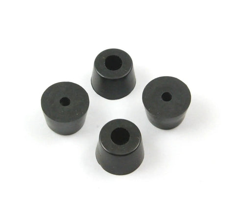 Premium Rubber Furniture Glides And Chair Leg Protectors, 21mm diameter black rubber pads for floor protection.
