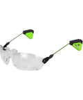 Hard Hat Safety Glasses With Interchangeable Lenses Anti Fog Anti Scratch Ansi Certified Ppe Eyewear side view with self-adjusting cords.