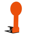 Three Eighths AR500 6 Inch Classic Popper Steel Target Auto Reset Orange For Pistols And Rifles No Assembly Required side view